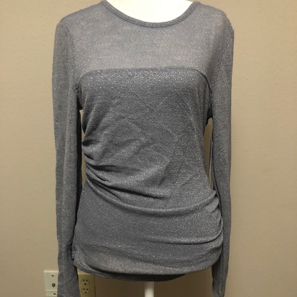 Grey Shimmer Top